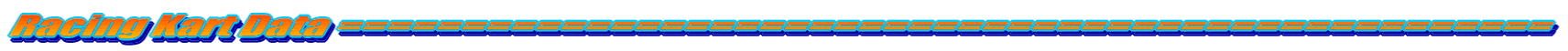 Racing Kart Data =================================================